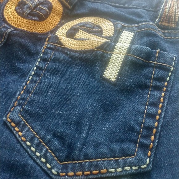COOGI Embroidered Straight-Leg Jeans - Size 1/2 - Picture 6 of 10